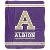 Albion College Blanket, 50"x60" Primary Logo, Silky Touch Sherpa Back Super Soft Throw Blanket view 2