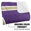 Albion College Blanket, 50"x60" Primary Logo, Silky Touch Sherpa Back Super Soft Throw Blanket view 3