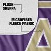 Albion College Blanket, 50"x60" Primary Logo, Silky Touch Sherpa Back Super Soft Throw Blanket view 4