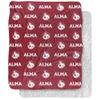 Alma College Blanket, 50"x60" Logo Pattern, Silky Touch Sherpa Back Super Soft Throw Blanket view 1