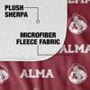 Alma College Blanket, 50"x60" Logo Pattern, Silky Touch Sherpa Back Super Soft Throw Blanket view 4