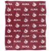 Alma College Blanket, 50"x60" Logo Pattern, Silky Touch Super Soft Throw Blanket view 2
