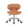 MAYAKOBA HugoII Short Stool (Cappuccino Diamond Sewing), Rolling Seat with Adjustable Height 13"-15", Perfect for Kids Playing Room, Home Gardening, Kitchen and Garage view 3