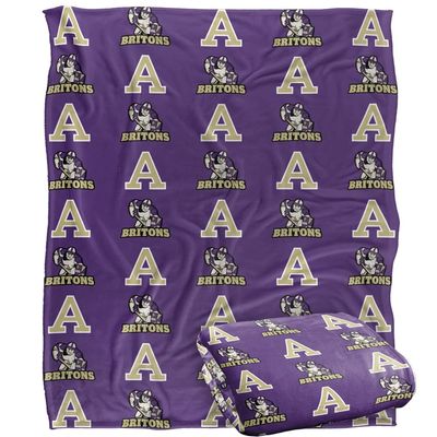 Albion College Blanket, 50"x60" Logo Pattern, Silky Touch Super Soft Throw Blanket