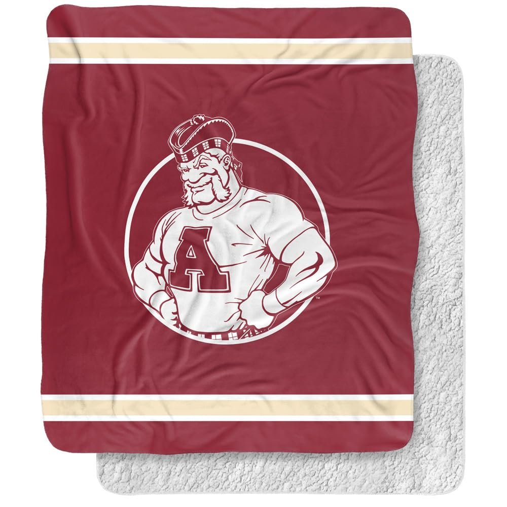 Alma College Blanket, 50"x60" Primary Logo, Silky Touch Sherpa Back Super Soft Throw Blanket