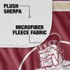 Alma College Blanket, 50"x60" Primary Logo, Silky Touch Sherpa Back Super Soft Throw Blanket view 4