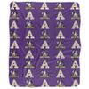 Albion College Blanket, 50"x60" Logo Pattern, Silky Touch Sherpa Back Super Soft Throw Blanket view 2