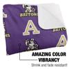 Albion College Blanket, 50"x60" Logo Pattern, Silky Touch Sherpa Back Super Soft Throw Blanket view 3