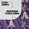 Albion College Blanket, 50"x60" Logo Pattern, Silky Touch Sherpa Back Super Soft Throw Blanket view 4