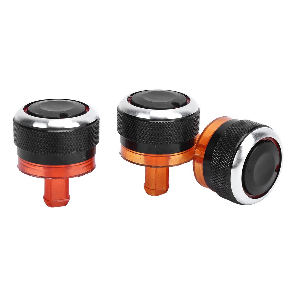3pcs Car Air Conditioner AC Fan Control Switch Knob Heater Button Replacement for 206 207 Air Conditioner Knob Car Interior Switches