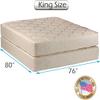 DS Solutions USA Comfort Classic Gentle Firm King Mattress Set with Bed Frame Included - Orthopedic, Quality Foams, Long Lasting Comfort and 1-Sided view 2