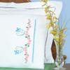 Jack Dempsey Needle Art - Love Birds Perle Edge Pillowcases view 2