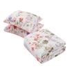 All American Collection 3 PC Floral Printed Coral and Beige Reversible Bedspread Quilt Set Coverlet and Pillow Sham Set King / California King Size, Coral & Beige, King / Cal King Size view 2