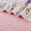 All American Collection 3 PC Floral Printed Coral and Beige Reversible Bedspread Quilt Set Coverlet and Pillow Sham Set King / California King Size, Coral & Beige, King / Cal King Size view 3