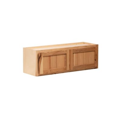 Quicklock RTA (Ready-to-Assemble) | 36'' Tall Wall Kitchen Cabinets - Shaker Style | 100% Hardwood | Made in America | Storage Cabinet (Rustic Hickory, 12'' D x 36'' W x 18'' H) (MUW363612RTA)