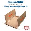 Quicklock RTA (Ready-to-Assemble) | 36'' Tall Wall Kitchen Cabinets - Shaker Style | 100% Hardwood | Made in America | Storage Cabinet (Rustic Hickory, 12'' D x 36'' W x 18'' H) (MUW363612RTA) view 4