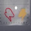 Chicken Wing 266-F134 Cookie Cutter Silhouette view 2