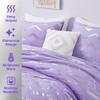 Codi Twin XL Bedding Set - Cute Purple Bed Set, Metallc Print Comforter - 3 Piece Sets for Girls, Includes 1 Comforter, 1 Decorative Pillow, and 1 Pillow Case - All Season, Lightweight and Warm view 4