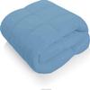 Light Blue Duvet Insert Oversized King (116'' x 98'') Quilted Comforter 5 Piece Box Stitched Down Alternative Oversized King Comforter Set 100% Egyptian Cotton view 3