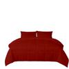 Burgundy Duvet Insert Olympic Queen (98'' x 98'') Quilted Comforter 5 Piece Box Stitched Down Alternative Olympic Queen Comforter Set 100% Egyptian Cotton view 1