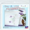 Jack Dempsey Needle Art - Vintage Butterflies & Flowers Perle Edge Pillowcases view 1