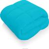 Turquoise Blue Duvet Insert Full (90'' x 90'') Quilted Comforter 5 Piece Box Stitched Down Alternative Full Comforter Set 100% Egyptian Cotton view 3