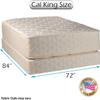 DS Solutions USA Highlight Luxury Firm Cali King Mattress & Box Spring Set - Fully, Assembled, Spinal Support, Innerspring Coils, Premium Edge Guards, Longlasting Comfort view 2