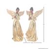 Regency International Resin Christmas Regal Champagne Angel Figurine, Set of 2, 14 Inch Height view 3
