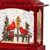 Regency International LED Timer Christmas Cardinal Lantern Water Globe, 11 Inch Height, Multicolor view 3