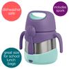 b.box Insulated Food Jar with Spork for Toddlers | Easy Open Container | Stainless Steel, 5hrs+ of Perfect Temperatures | Dishwasher Safe, BPA Free (Lilac Pop, 11 oz) view 4