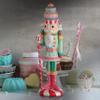 Regency International Resin Pastel Peppermint Nutcracker, 22 Inches, Figurine, Christmas, Tabletop Decor view 2