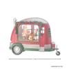 Regency International LED Timer Santa Toy Trailer Water Globe, 11 Inch, Multicolor view 3