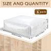6 Packs Clear Zippered Storage Bags Sweater Moth Bags Plastic Storage for Blankets Clothes Bed Sheet Organizer with Zipper for Closet Linen Sweater Bed Sheet Clothes Pillow(24 x 20 x 10 Inch) view 2