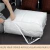 6 Packs Clear Zippered Storage Bags Sweater Moth Bags Plastic Storage for Blankets Clothes Bed Sheet Organizer with Zipper for Closet Linen Sweater Bed Sheet Clothes Pillow(24 x 20 x 10 Inch) view 4