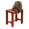 Spa Bench Wood Seat Stool Foot Rest Storage Shelf Step Stool Bamboo Bathroom Spa Shower Bench Foot Stool Bathing Seat with Storage Shelf, Strong Bearing Capacity Small Seat ( Size : 42x28x43cm ) view 4