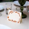 Shupai 25 Thanksgiving Tent Cards, 3.5 x 2 in, Fall Leaves Table Name Cards for Thanksgiving Party, Food Labels, Dinner Parties, Banquets, Baby Shower view 3