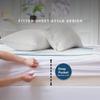 Gotcozy Heated Mattress Pad Queen Size Dual Control - Electric Mattress pad fit up to 15with 10 Heat Seatings & 10 Hour Auto Off ETL Certified Machine Washable(Blue) view 4