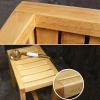 DMCHENGMA Spa Bench Wood Seat Stool Foot Rest Storage Shelf Shower Stool, 2 Tiers Bath Bench Wooden, Bath Stool with Storage Shelf for Elderly Adults, Wooden Stools to sit on (Size : 42x28x33cm) view 4