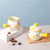 NIUBB Seasoning jar Ceramic Spice Jar with Handle Cover Spoon Set Home Spice Container Kitchen Spice Bottle (Color : A, Size view 4