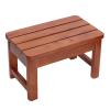 DMCHENGMA Spa Bench Wood Seat Stool Foot Rest Storage Shelf Shower Stool, Bath Bench Wooden, Bath Stool Storage Shelf for Elderly Adults, Stable Anti Slip Wooden Bath Stools (Size : 50x30x40cm) view 1