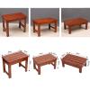 DMCHENGMA Spa Bench Wood Seat Stool Foot Rest Storage Shelf Shower Stool, Bath Bench Wooden, Bath Stool Storage Shelf for Elderly Adults, Stable Anti Slip Wooden Bath Stools (Size : 50x30x40cm) view 2