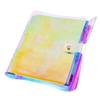 Maniology Iridescent Nail Stamping Plate Organizer Binder | Snap Closure Storage Holder with Sheer White Pockets, 10 Insert Pages + 6 Dividers, Holds Up to 60 Stamping Plates view 1