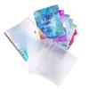 Maniology Iridescent Nail Stamping Plate Organizer Binder | Snap Closure Storage Holder with Sheer White Pockets, 10 Insert Pages + 6 Dividers, Holds Up to 60 Stamping Plates view 3