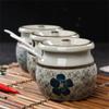 NIUBB Seasoning jar Household Kitchen Supplies Ceramic Seasoning Jars Spice Jars Bowls Kitchen Seasoning Tools (Color : B, Size : One Size) view 4