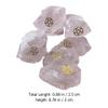 Zerodeko 6pcs Energy Crystal Rough Stones for Altar Decoration Natural Five- Design Worship Crystal Ornament for Home Bar and Restaurant Decor view 2