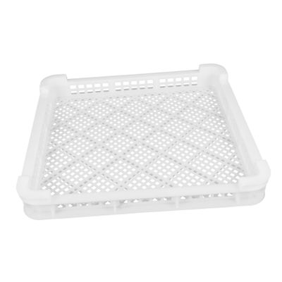 Yardwe Freezing Basket Plastic Drying Tray for Food, White Shallow Design