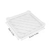 Yardwe Freezing Basket Plastic Drying Tray for Food, White Shallow Design view 2