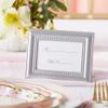 Kate Aspen 12PCS Silver Beaded Frame Place Card/Photo Holder, Place Cards Included, Wedding, Bridal Shower, Anniversary Party Decorations view 1