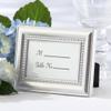 Kate Aspen 12PCS Silver Beaded Frame Place Card/Photo Holder, Place Cards Included, Wedding, Bridal Shower, Anniversary Party Decorations view 3