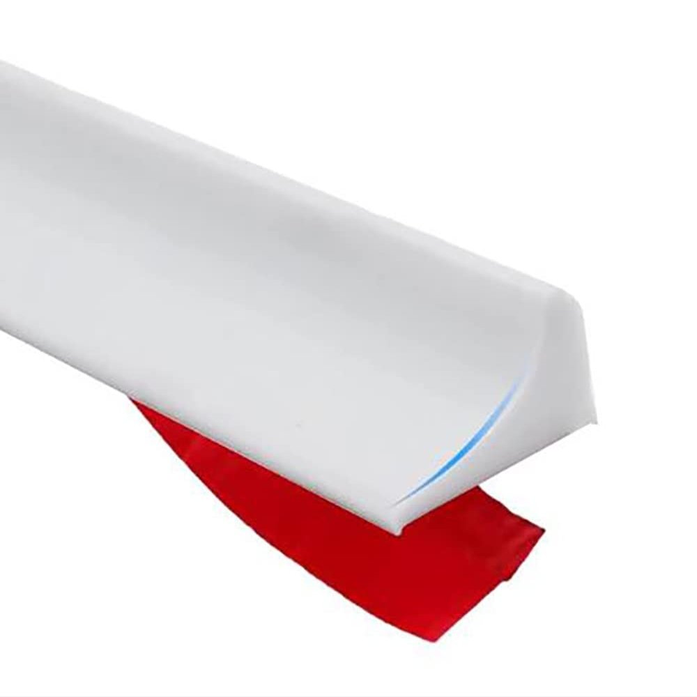 MOUAJ Bathroom Retention Water Barrier Strip, Silicone Bathroom Water Stopper Flood, Collapsible Bath Stopper, Bendable Retaining Strip Countertop (Color : Gray, Size : 1m)